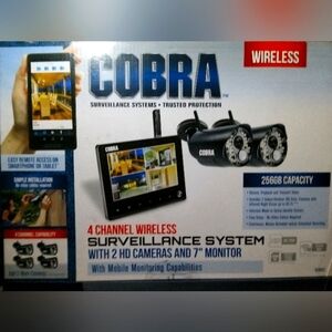Cobra Wireless 4 Channel Surveillance System Model 63842